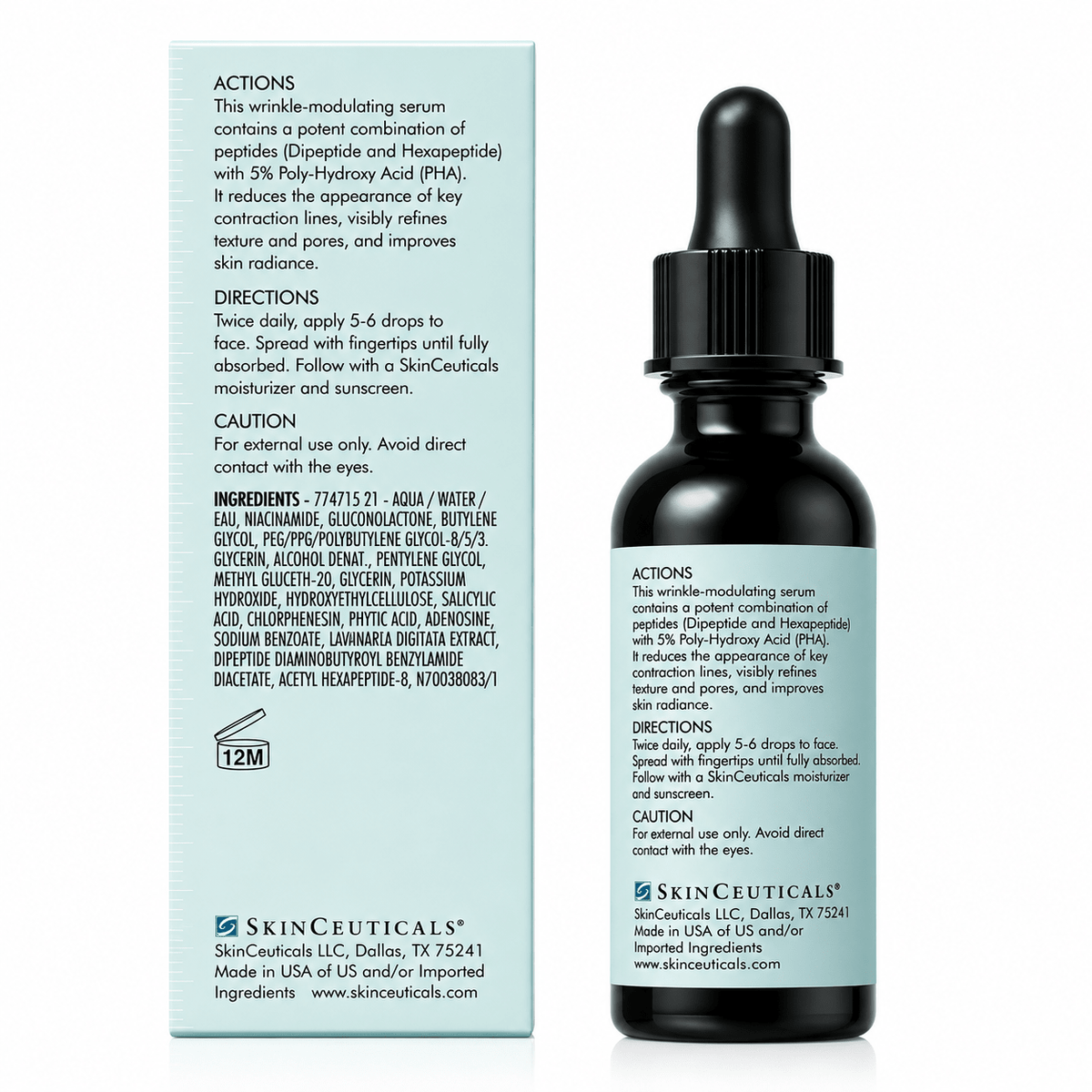 'Skinceuticals' P-TIOX Wrinkle-Modulating Peptide Serum 1 fl oz /30ml NEW SEALED - Mugg Nest
