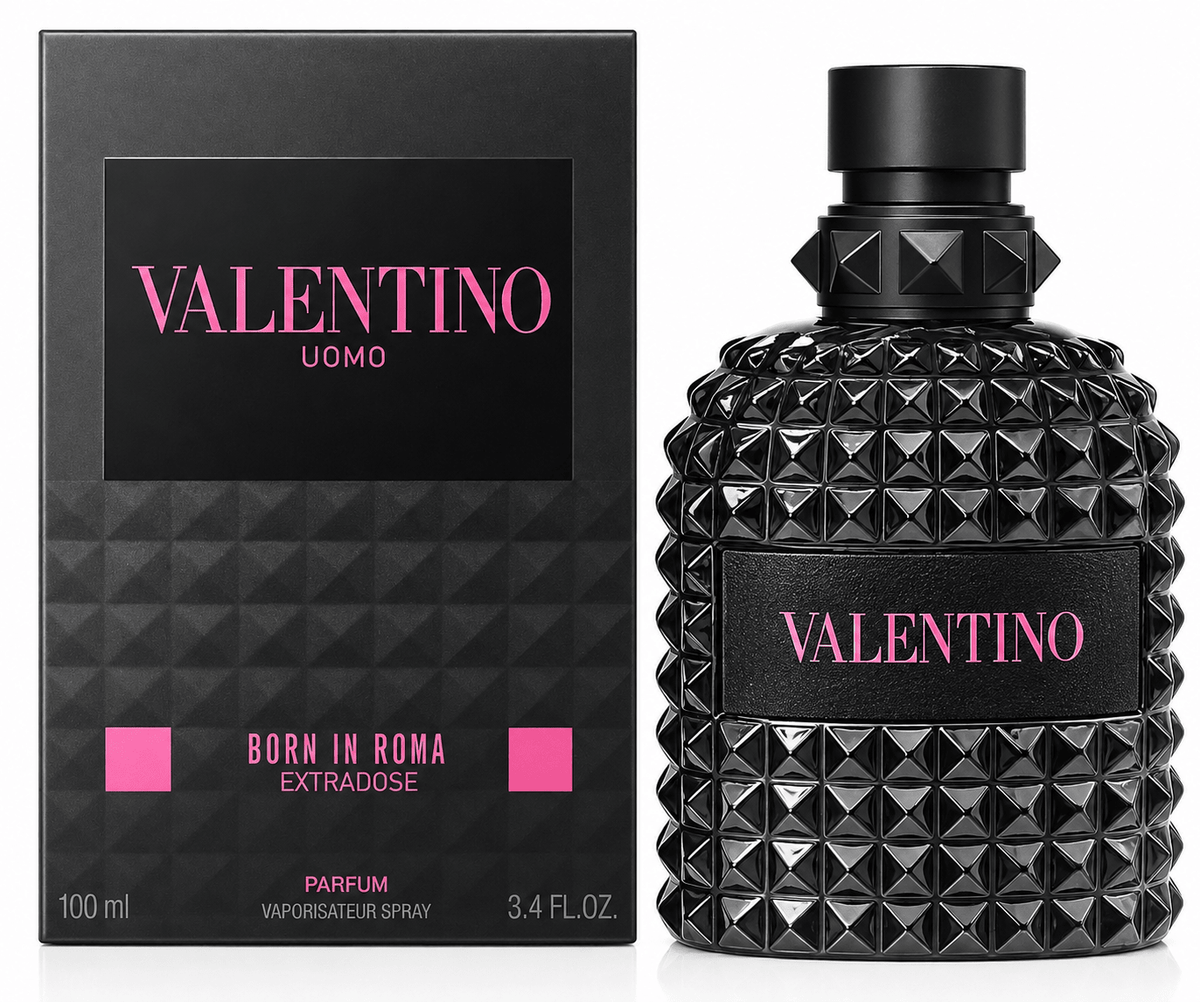 VALENTINO UOMO BORN IN ROMA EXTRADOSE PARFUM SPRAY FOR MEN 3.4 Oz / 100 ml NEW! - Mugg Nest