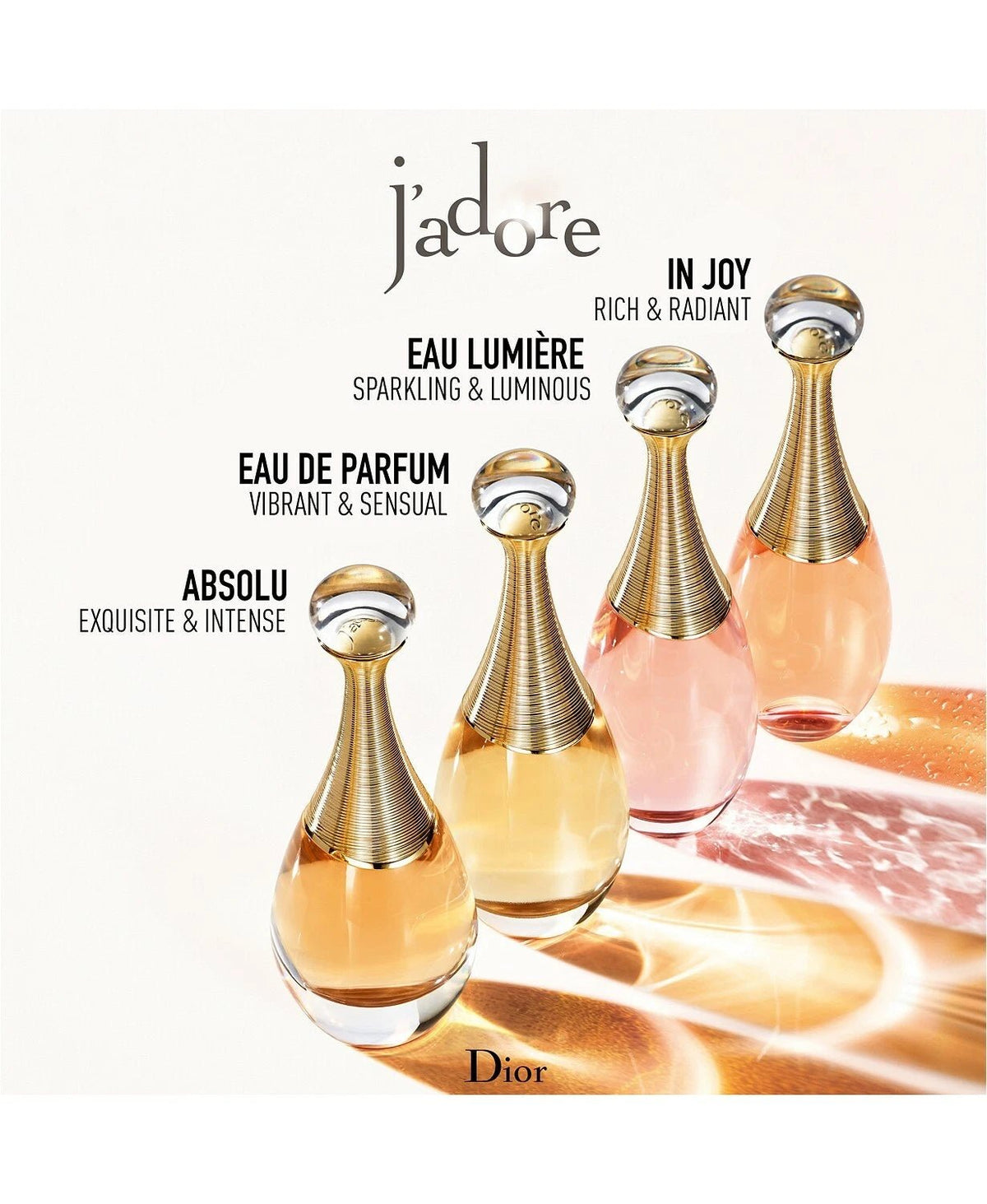 NEW J'adore by Christian Dior Eau De Parfum Spray for Women 3.4 Oz - Mugg Nest