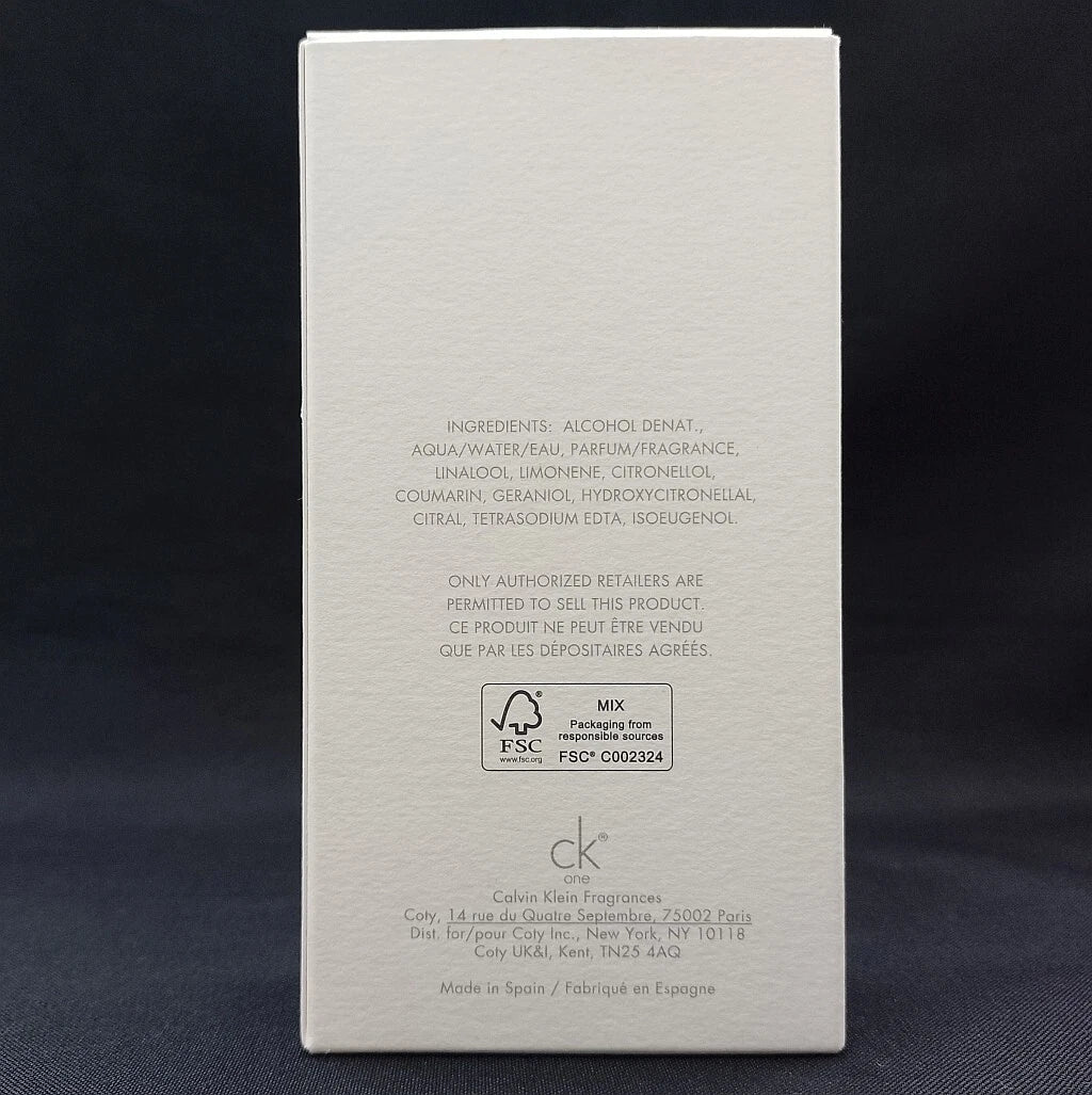 Calvin Klein CK One Eau de Toilette 100 ml Vapo Unisex Men Women - Mugg Nest