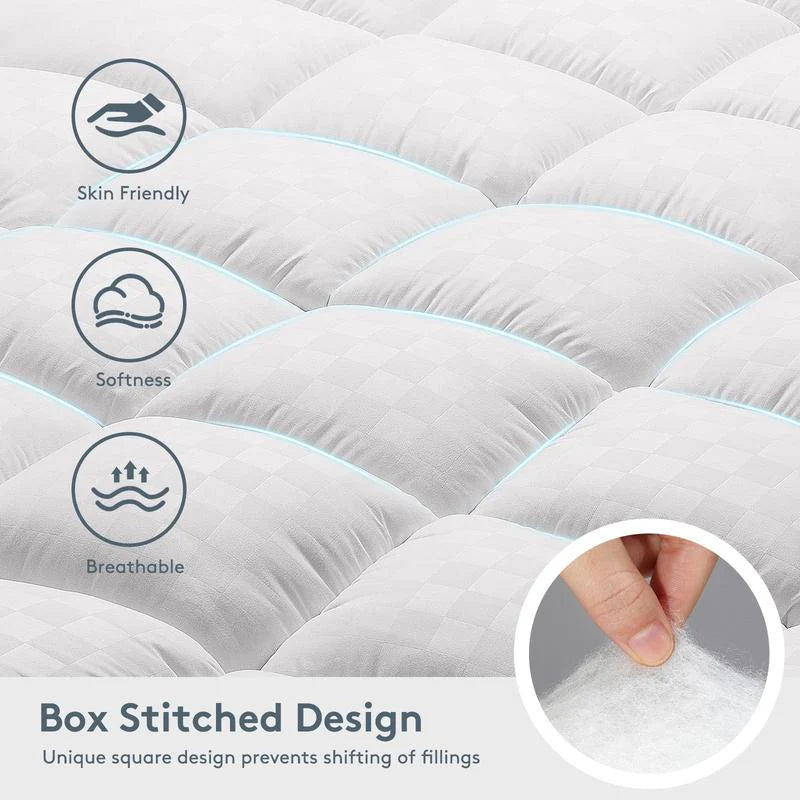 Premium Quilted 1000GSM Luxury Extra Thick Mattress Topper